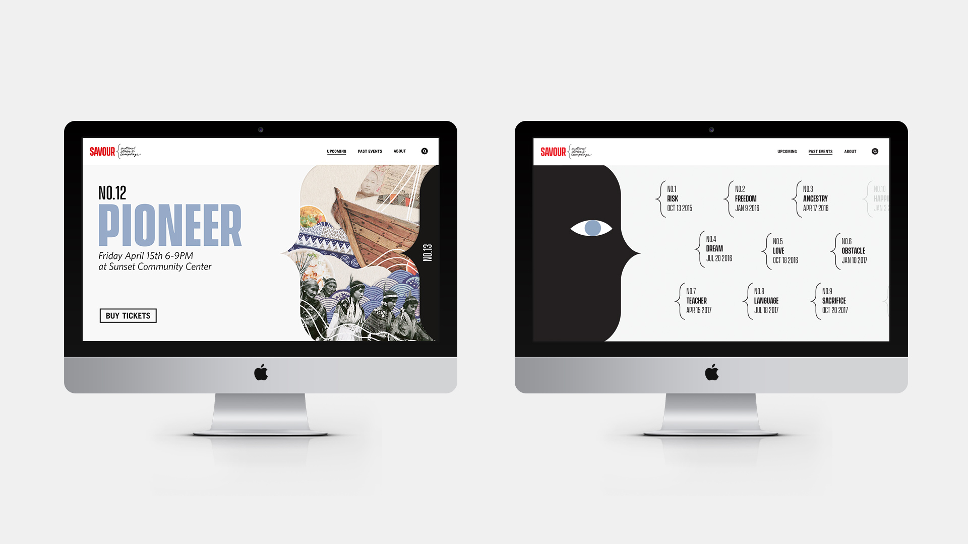 Alice Zeng | Identity, Digital, Design | Savour Event Identity, Website