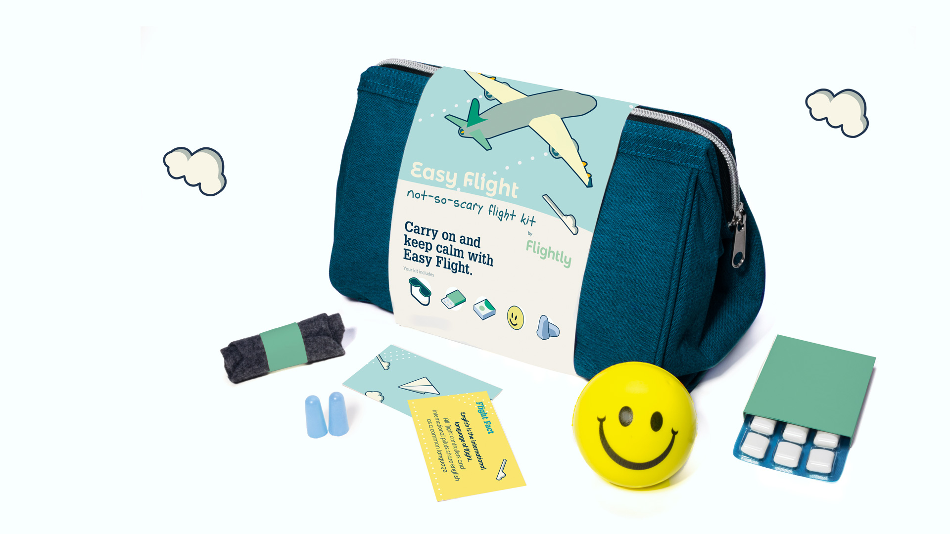 Angela Schmold | Identity, Packaging  | Flightly, Packaging Front, Designed with Kyle Papilla