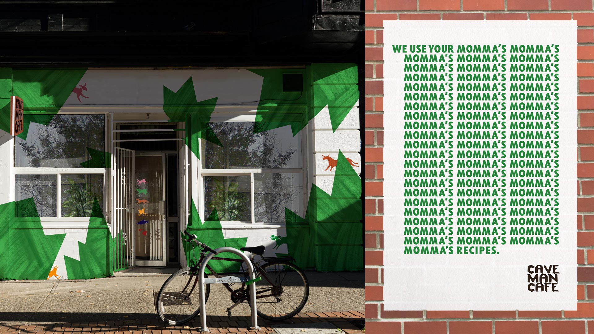 Angela Schmold | Advertising, Identity | Cave Man Cafe