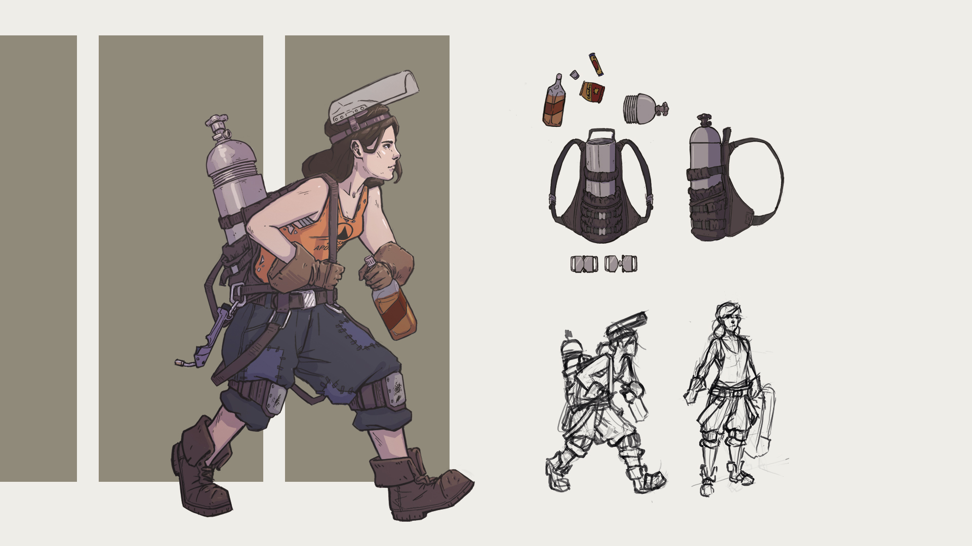 Austin Legg | Illustration | Ceres, Employee of Cosmo Apostello Starship Manufacturing Co.