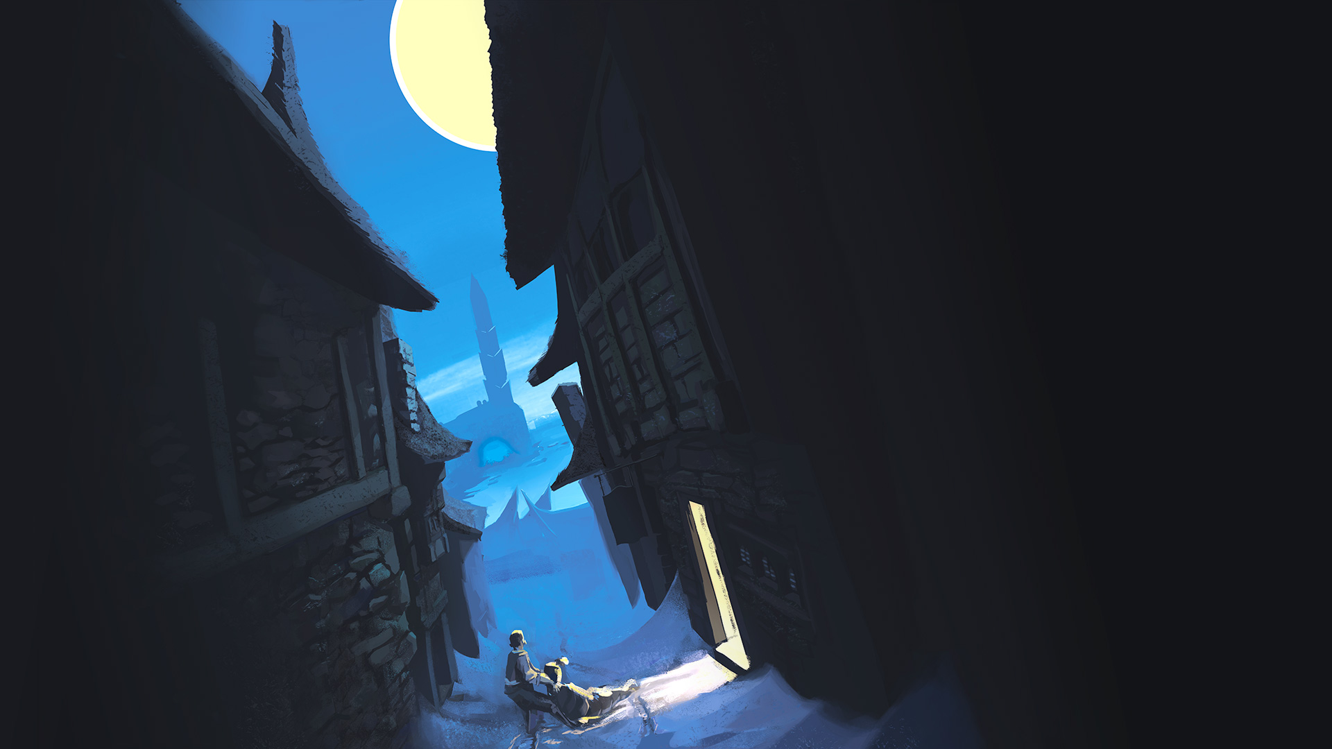 Austin Legg | Illustration | “Dark Streets of Juniper” for the series “Chronicles of the Black Company.”