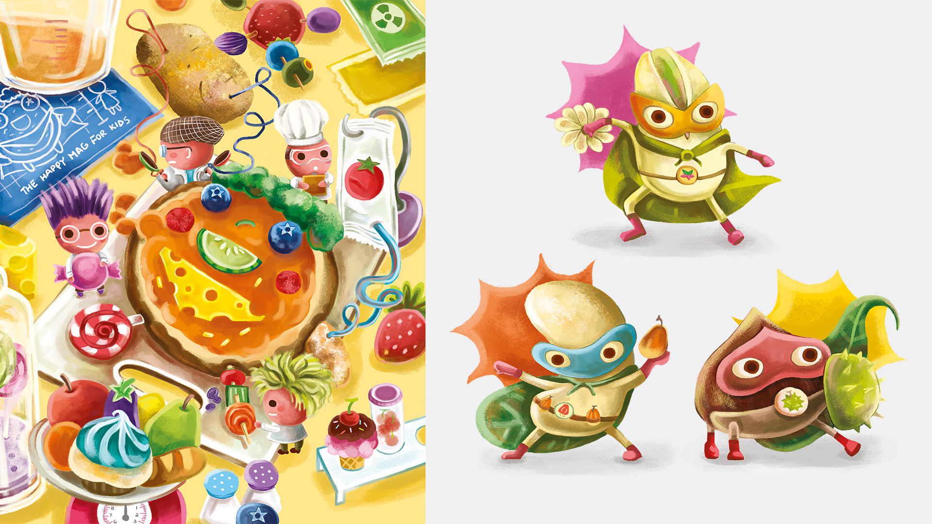 Juliana Vieira | Illustration | NOKARA Magazine cover and spot illustration