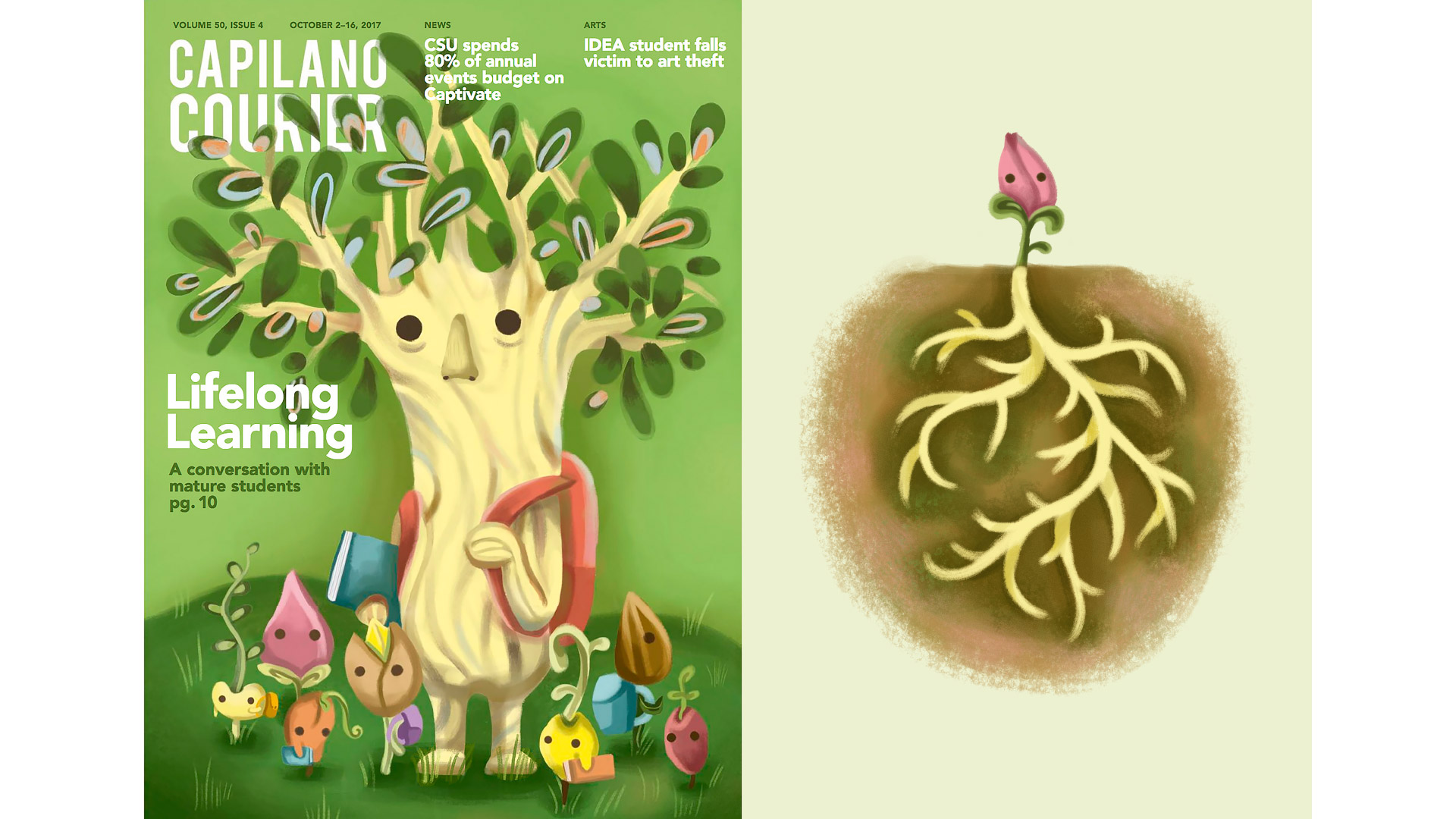 Juliana Vieira | Illustration | Mature students editorial illustration