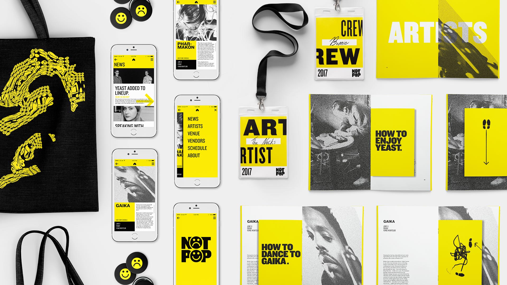 Max Littledale | Identity, Design, Print | Not Pop Experimental Music Festival