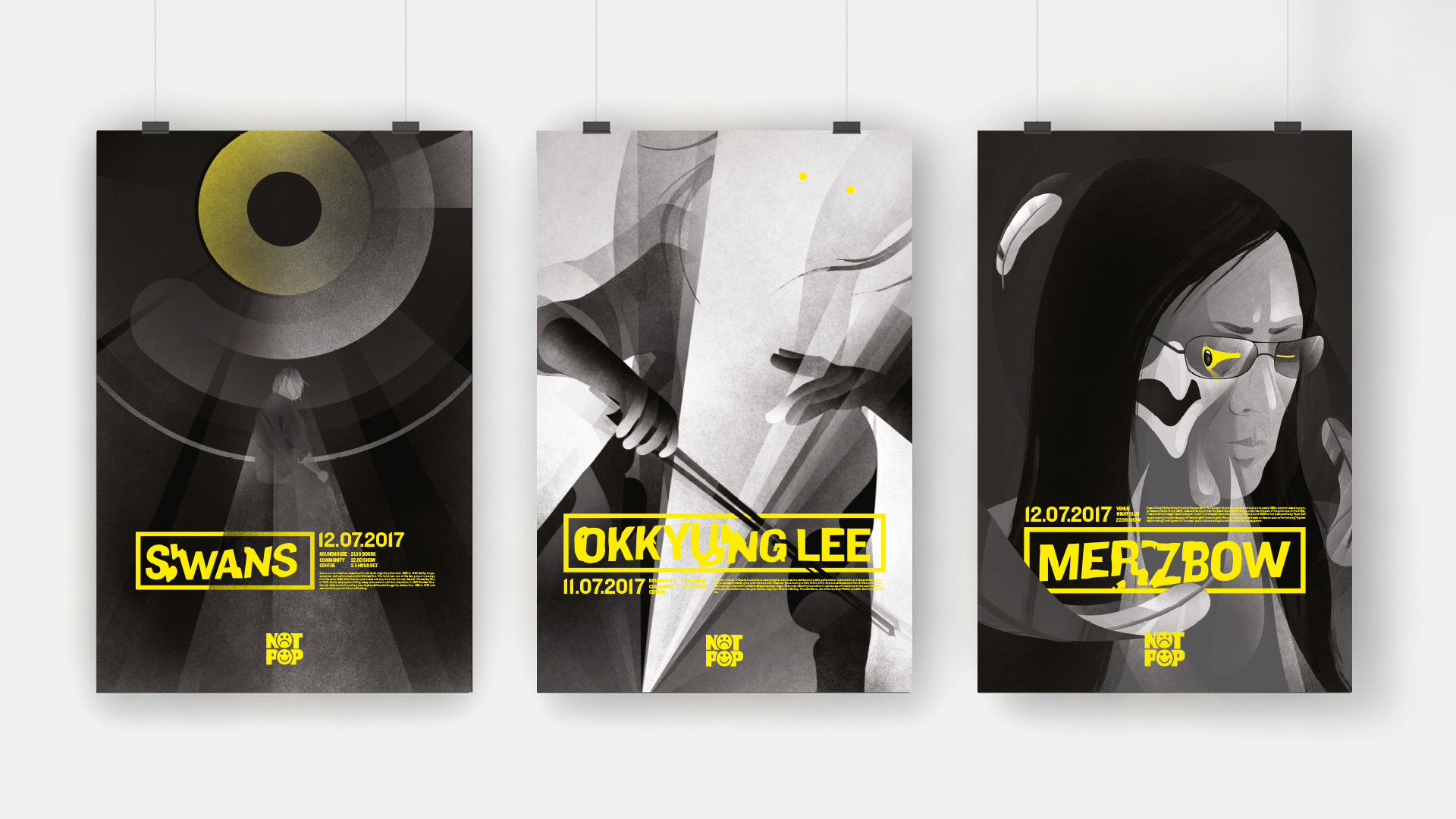 Max Littledale | Illustration, Design, Print | Not Pop Experimental Music Festival