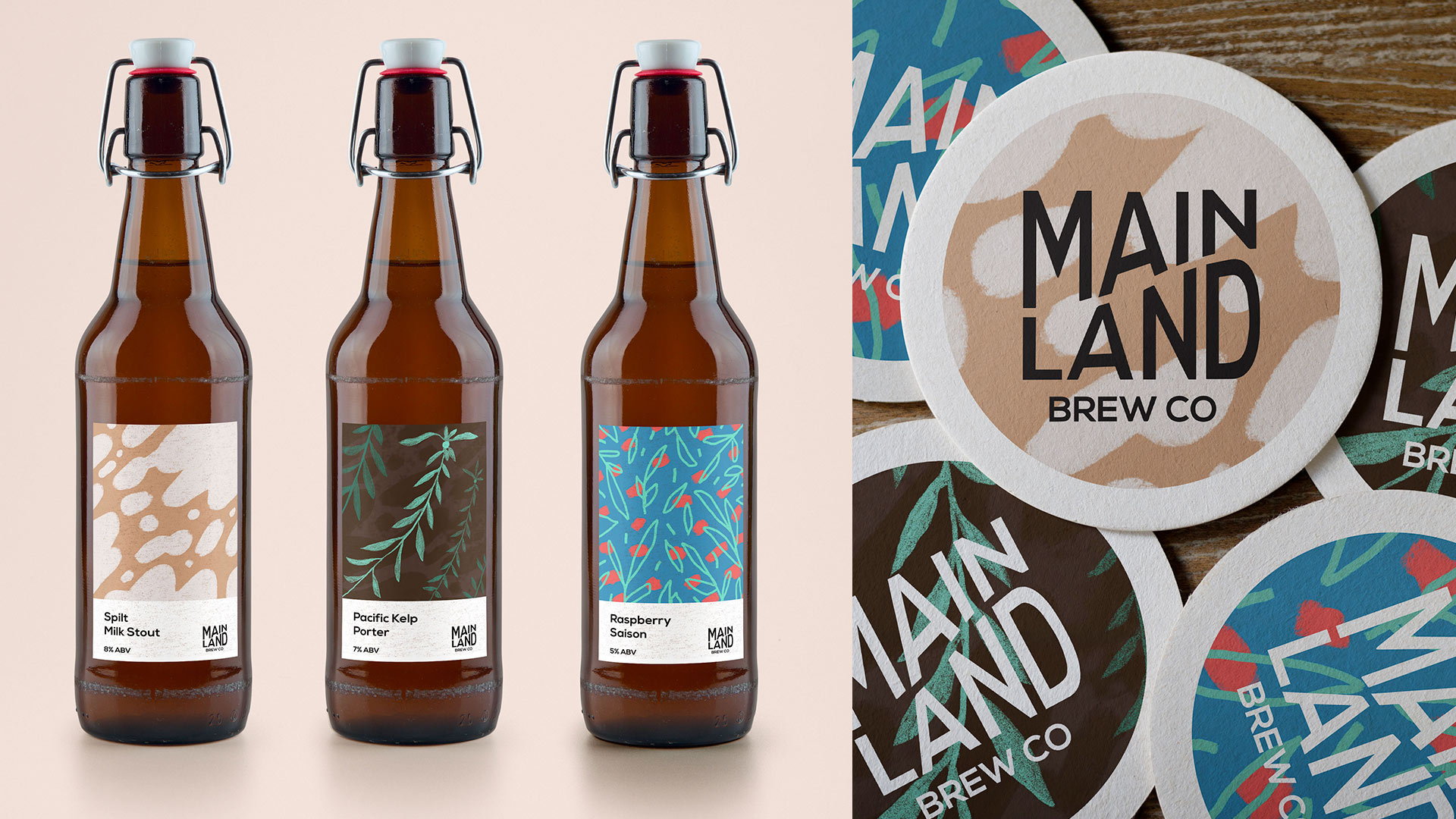 Mitch Hopkins | Identity | Mainland Brewing brand identity design