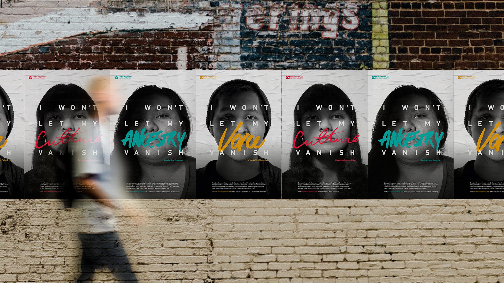 Pamella Pinard | Advertising, Design | Vanishing Voices, Campaign, collaboration with Max Littledale 