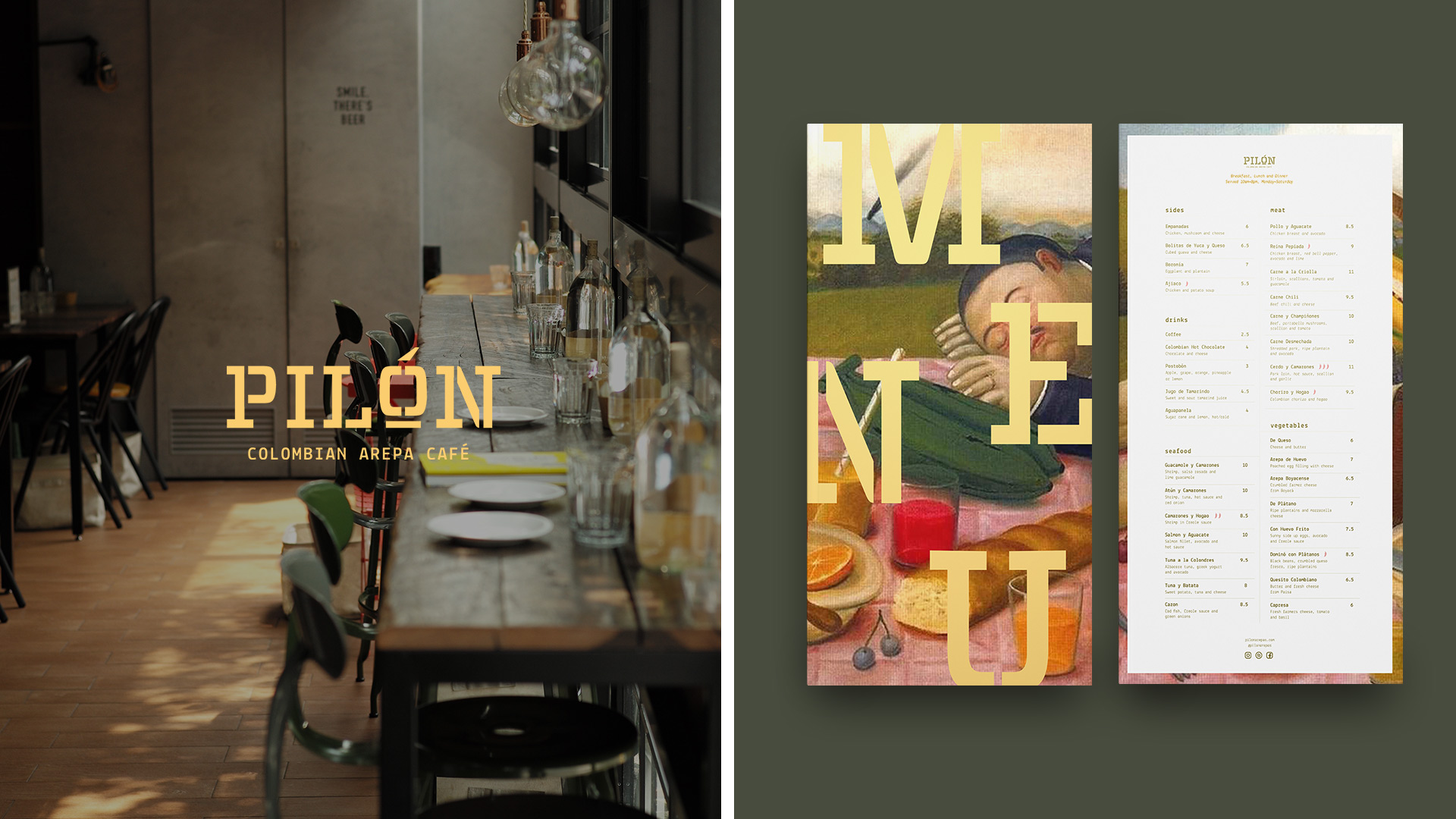 Shanene Lau | Identity | Colombian restaurant identity